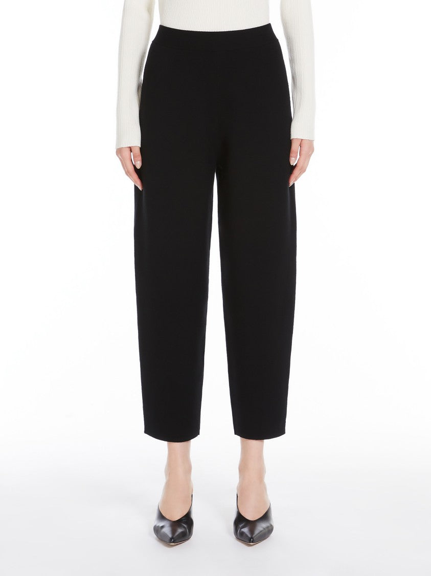 Max Mara High-Waisted Relaxed Fit Cropped Pants