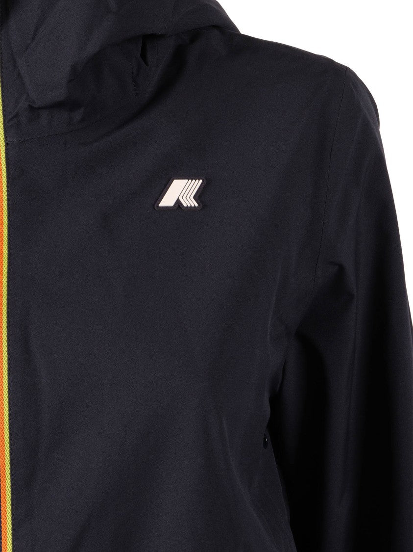 K-Way Blue Marguerite Stretch Polyester Jacket