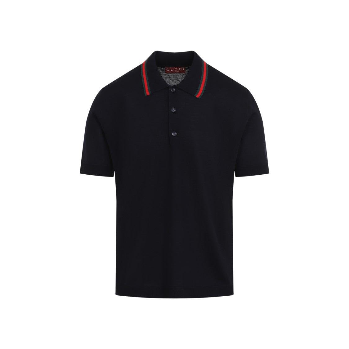 Gucci Classic Polo T-Shirt In Blue Wool