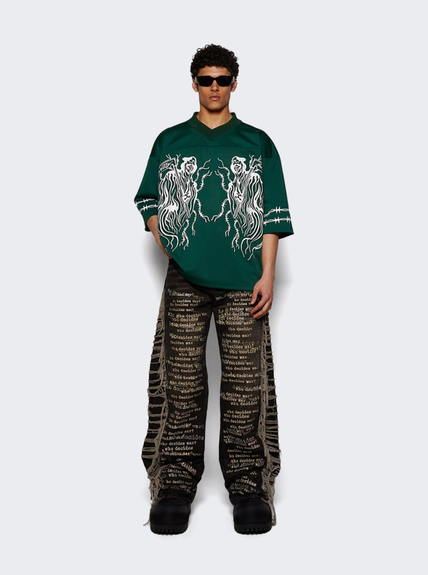 Who Decides War Ultra Flare Scripture Denim Jeans - Chestnut