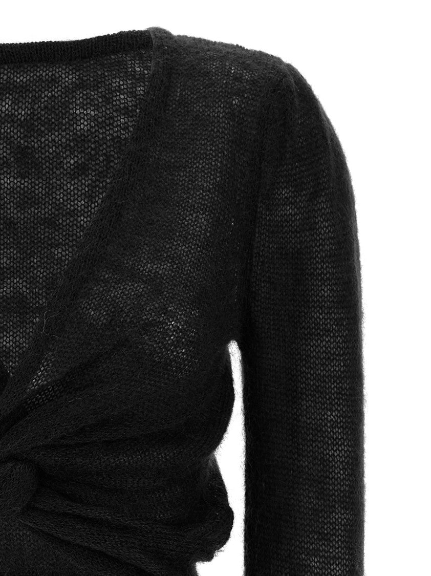 Twin-Set Cropped Black Sweater