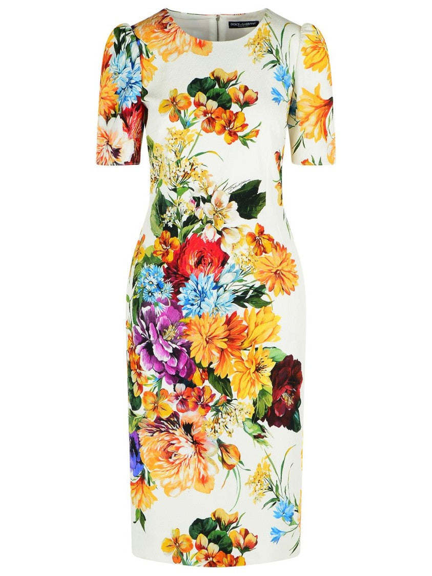 Dolce & Gabbana Bouquet Print 'Cretonne' Dress