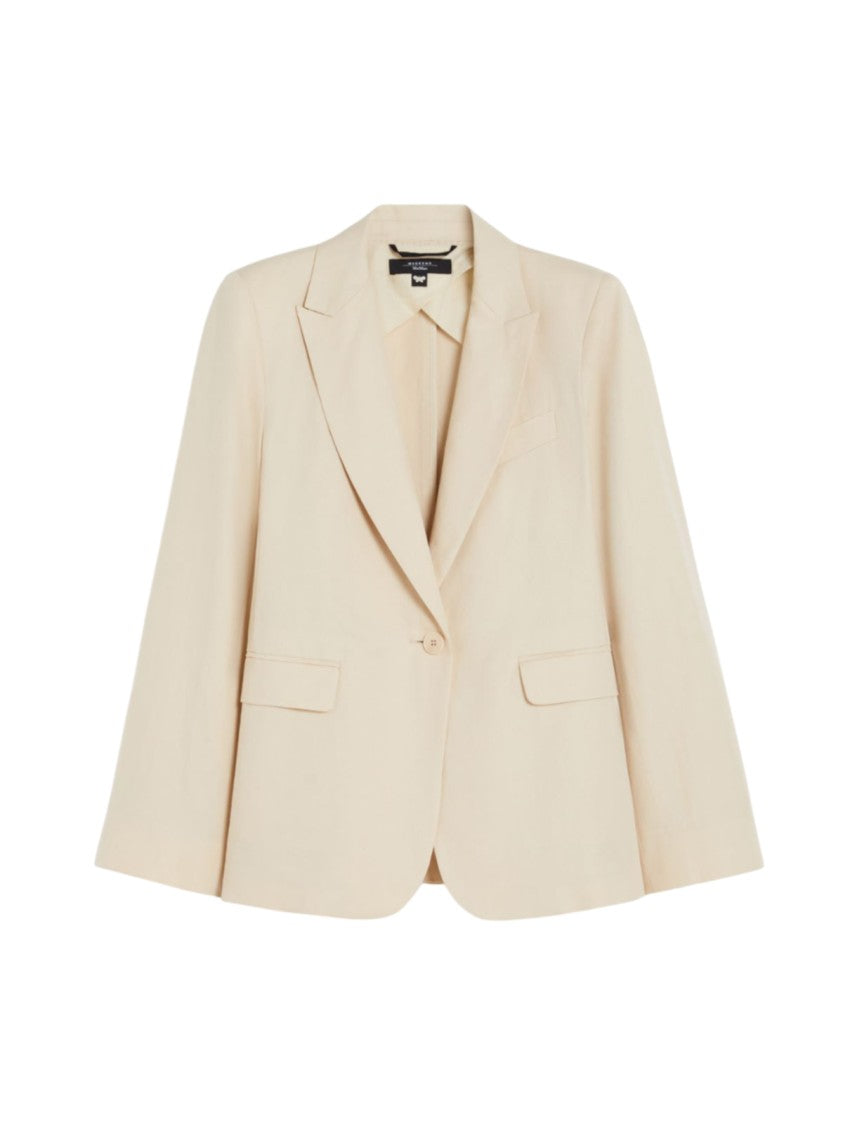 Max Mara Fitted Single-Breasted Blazer With Notched Lapel