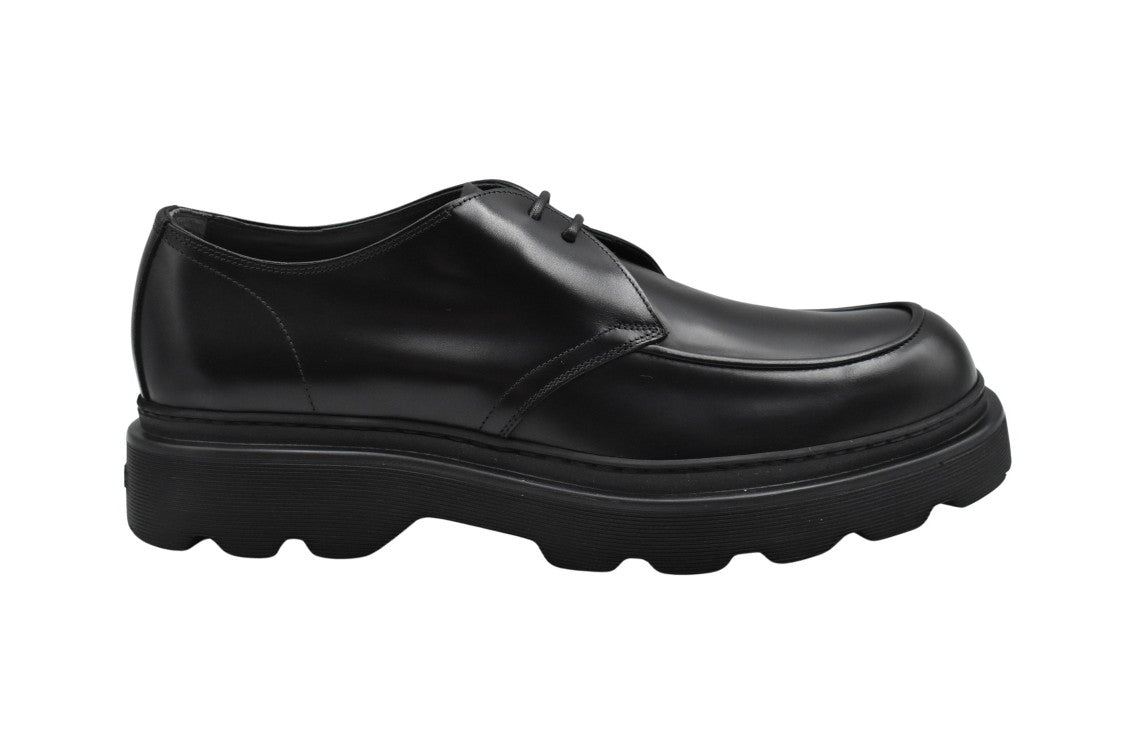 Tod's Black Lace-Up Shoes