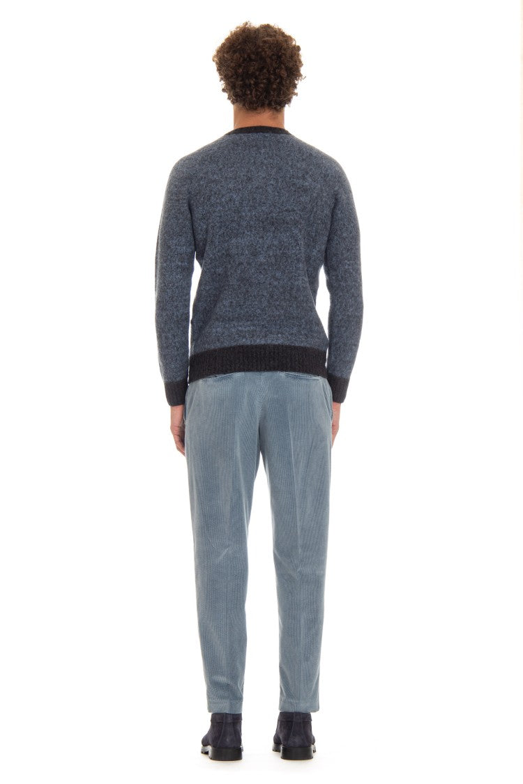 Drumohr Supersoft Wool Garzata Crewneck Sweater