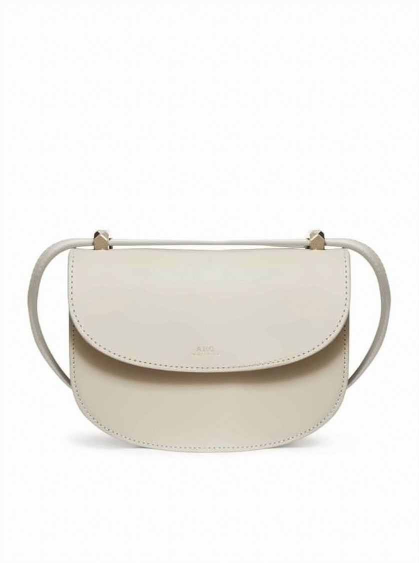 A.P.C. Crossbody Bag With Curved Flap Closure
