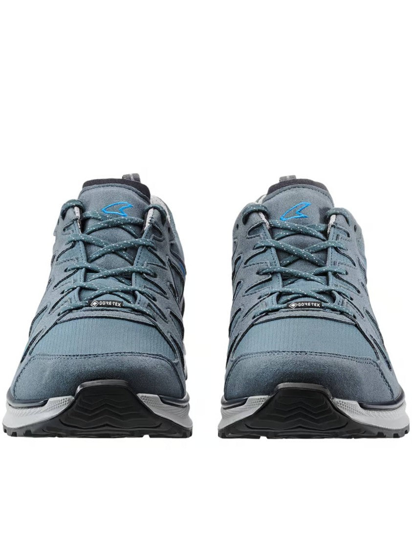 Lowa Low-Profile Lace-Up Shoes With Breathable Overlays And Textured Sole