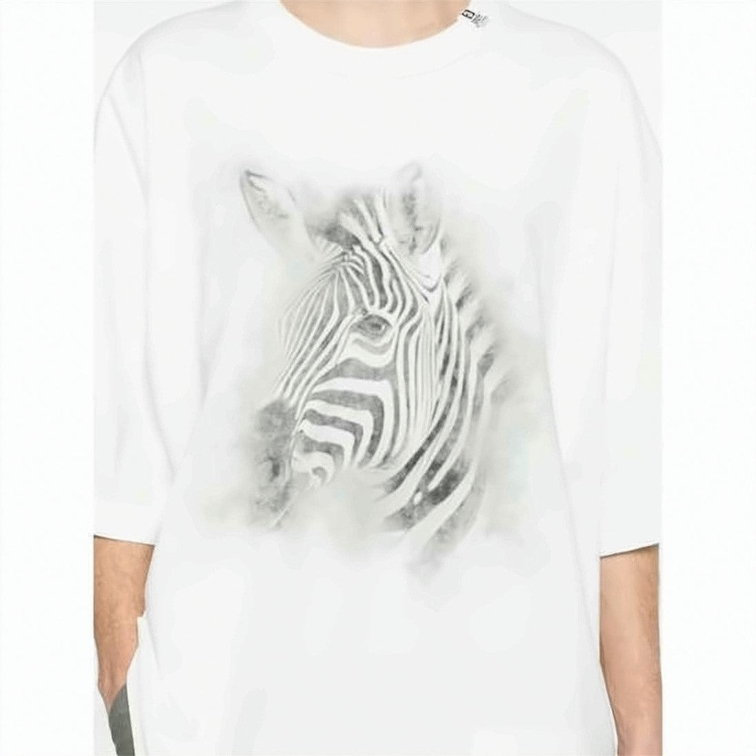 Maison Mihara Yasuhiro Oversized Graphic T-Shirt With Zebra Head Print