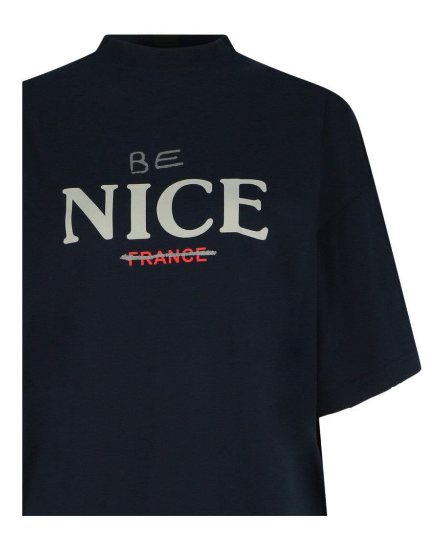 Balenciaga Be Nice France Graphic T-Shirt
