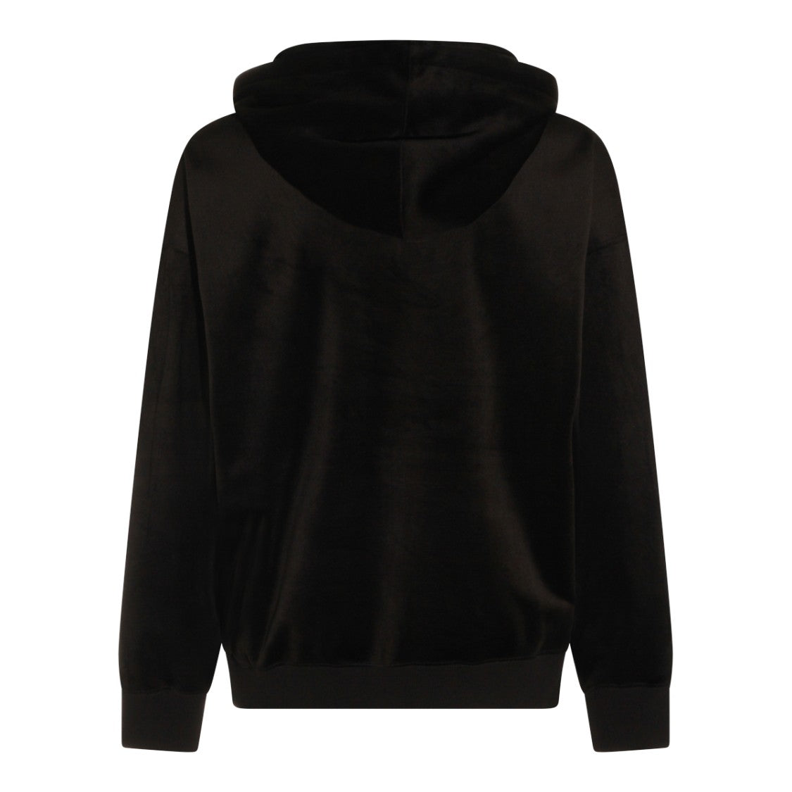 Y-3 Hooded Black Sweatshirt With Ribbed Details And Kangaroo Pocket