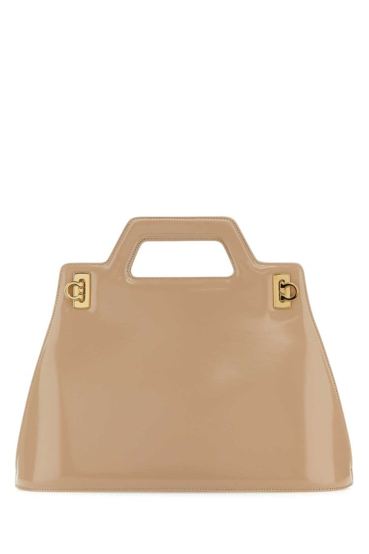 Salvatore Ferragamo Skin Pink Leather Wanda M Handbag