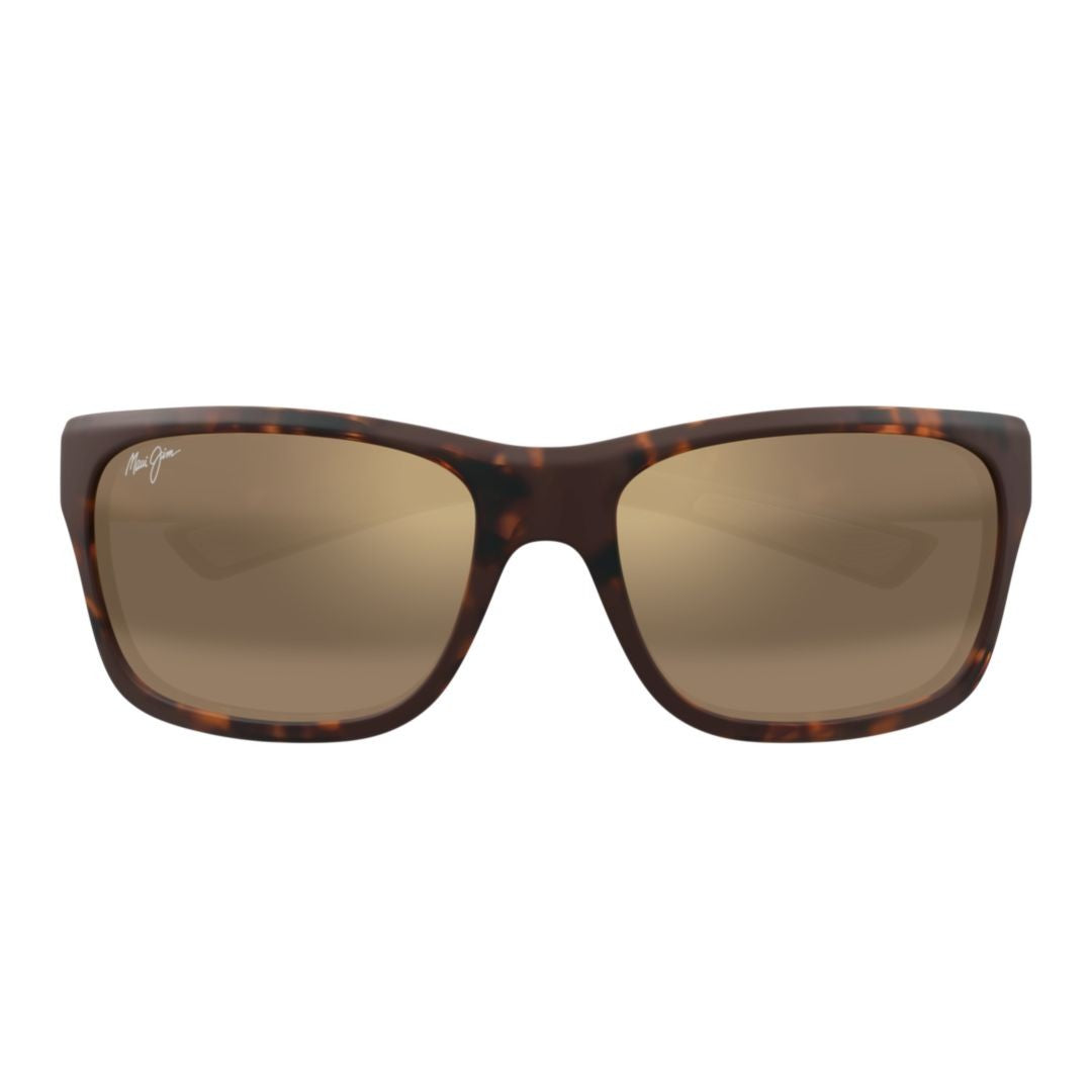 Maui Jim Tortoiseshell Mj0681s Rectangular Sunglasses