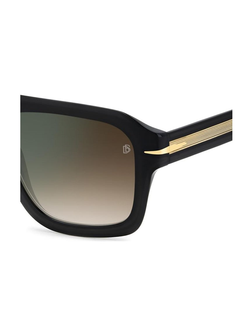 David Beckham Oversized Square Frame Sunglasses With Gradient Lenses