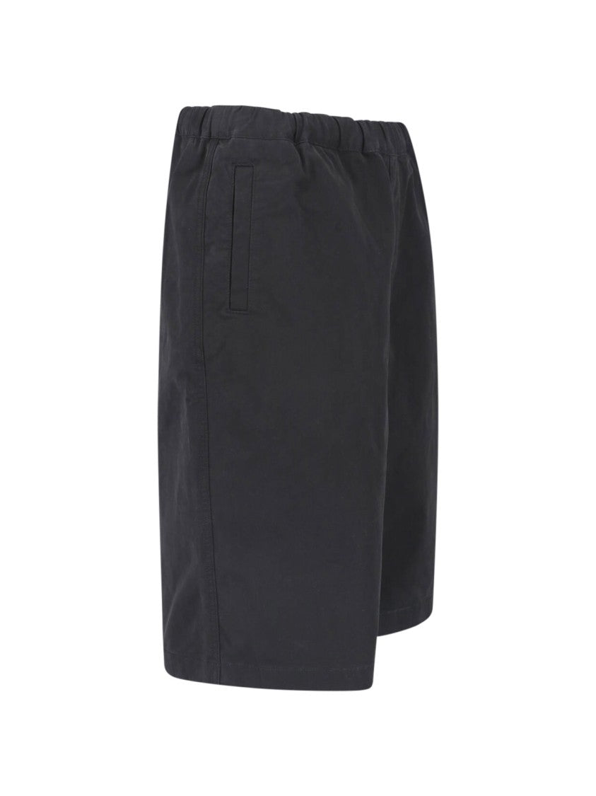 Entire Studios Black Relaxed Fit Adjustable Shorts
