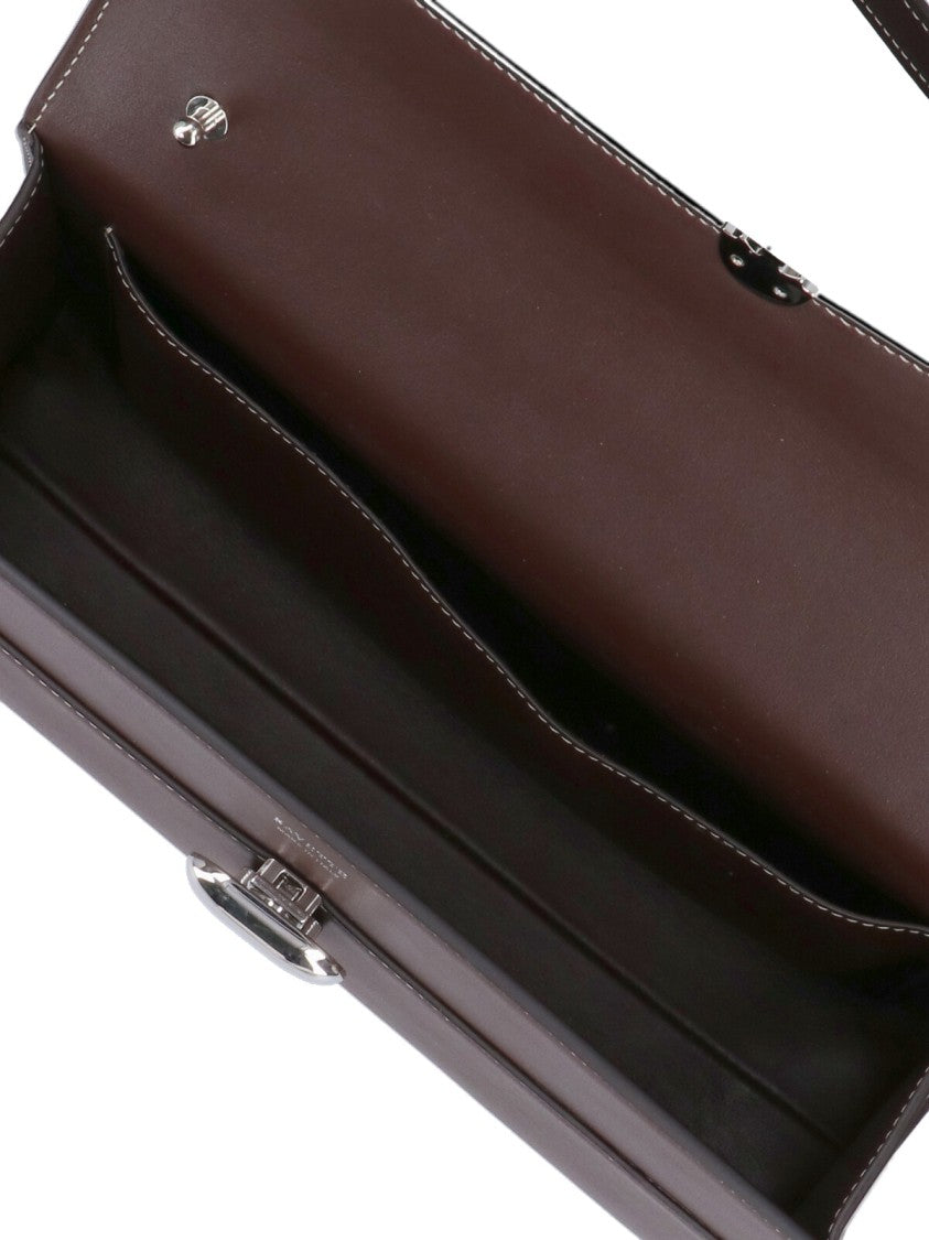 Savette Symmetry 26 Leather Crossbody Bag With Turn-Lock Closure