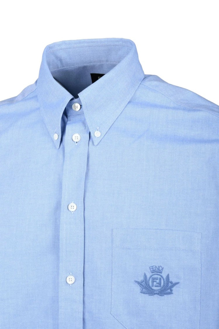Fendi Cotton Shirt - Light Blue