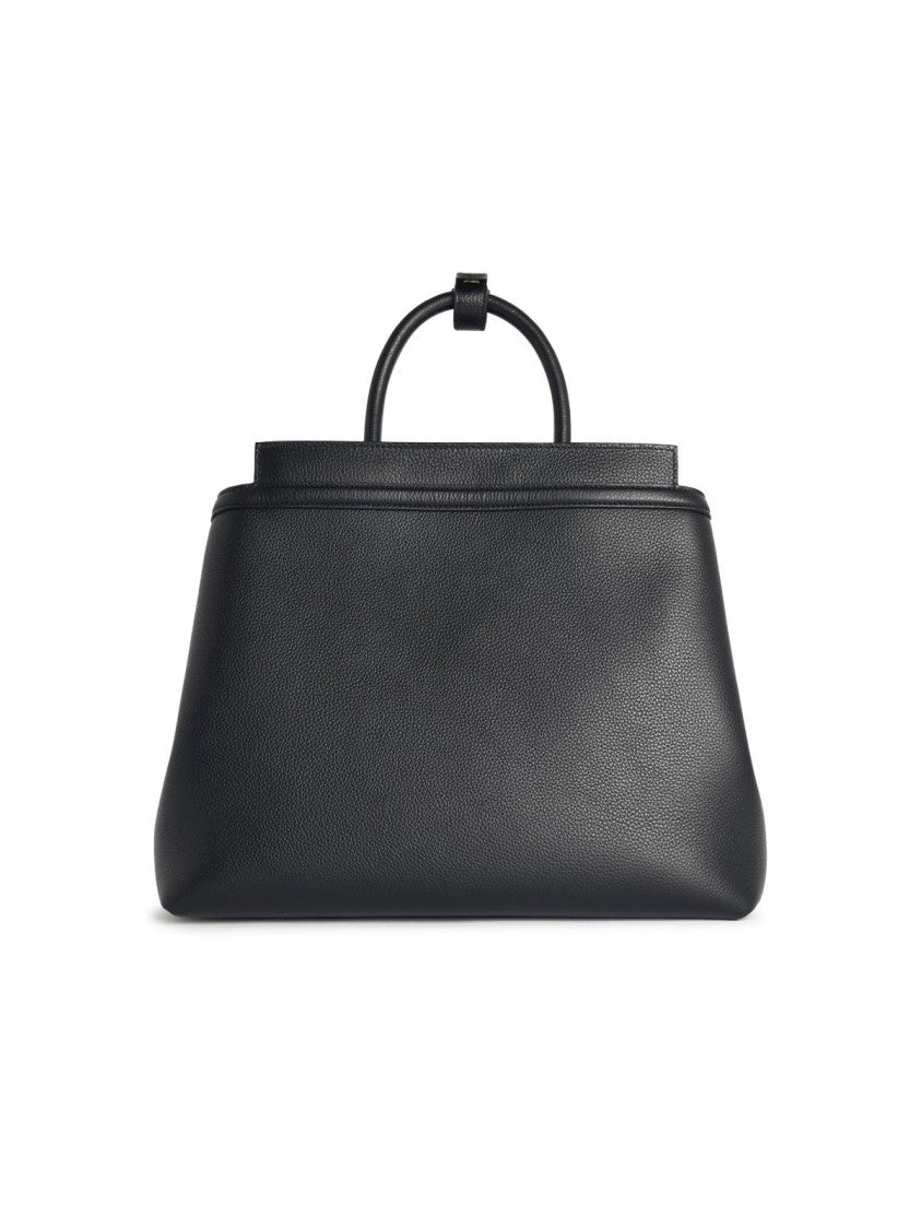 Bally 'Deco' Black Leather Bag