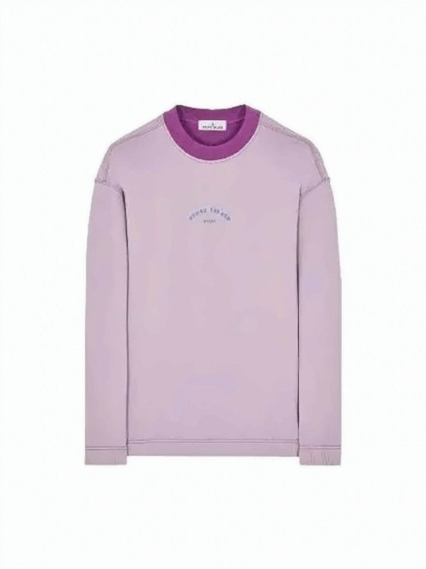 Stone Island Lilac Long-Sleeve T-Shirt