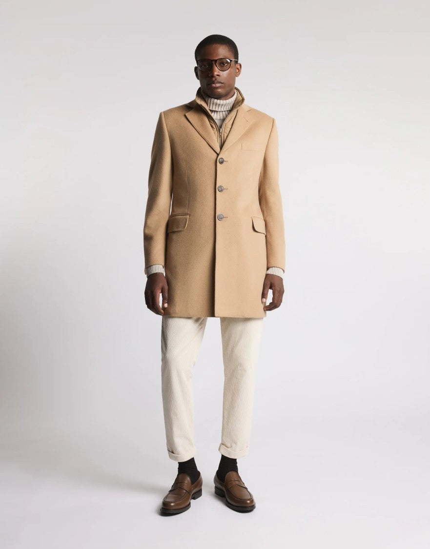 Fay Medium Camel Easy Db Coat
