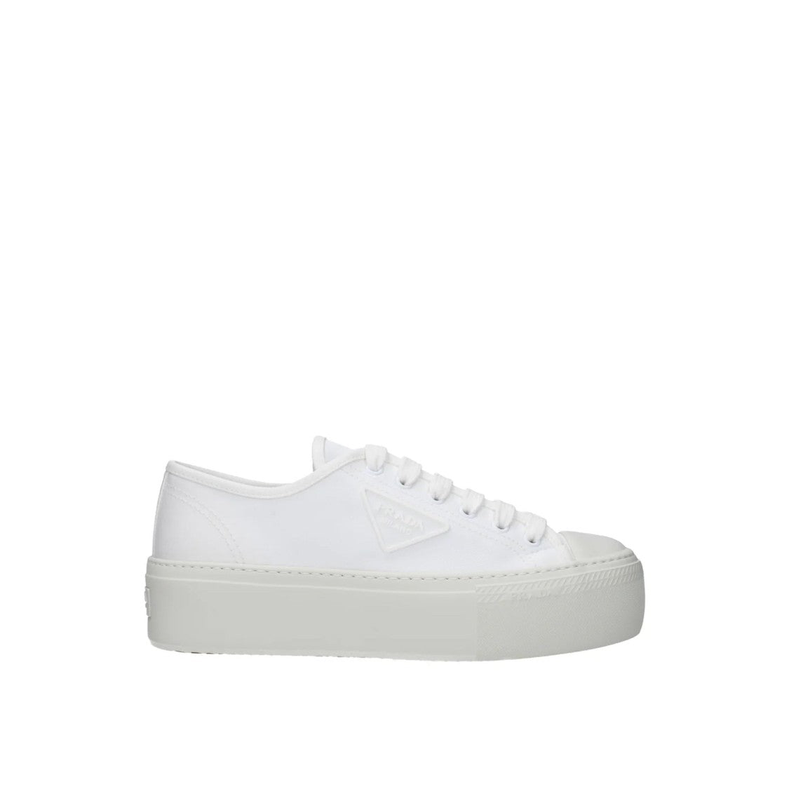 Prada Prada Cotton Sneakers With Leather Insole