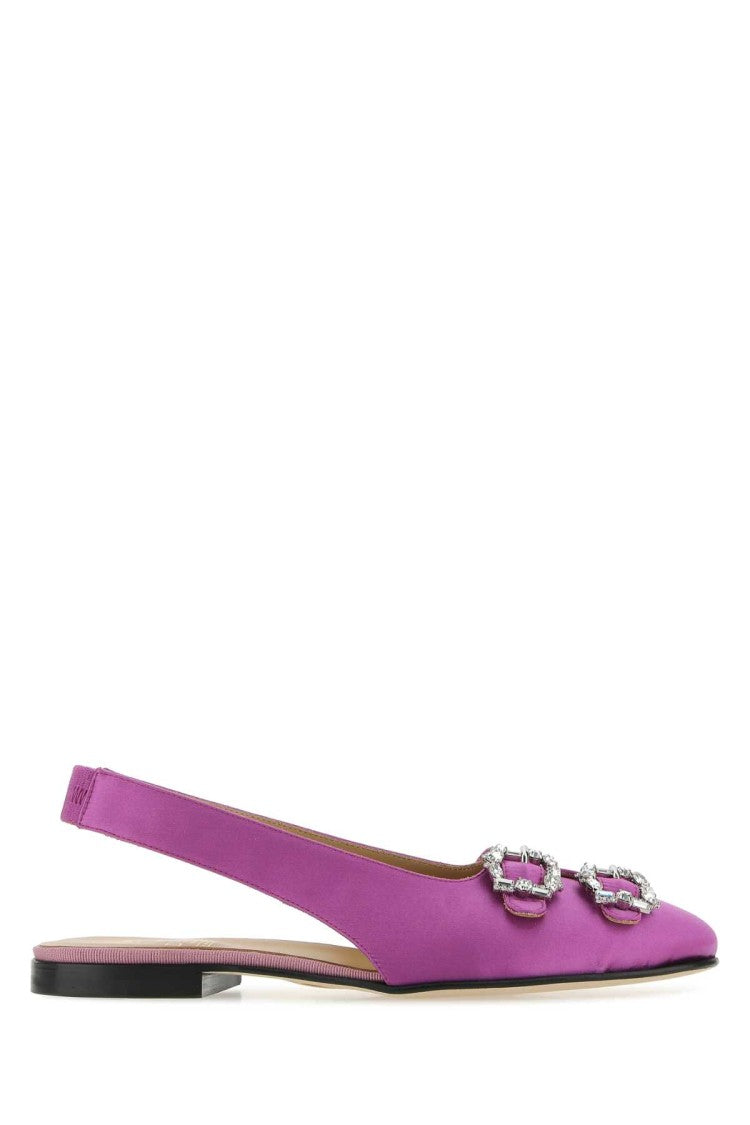 Edhen Milano Purple Satin Sunset Ballerinas