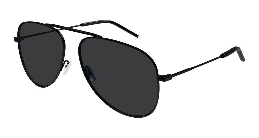 Saint Laurent Black Sl 800 Aviator Metal Sunglasses