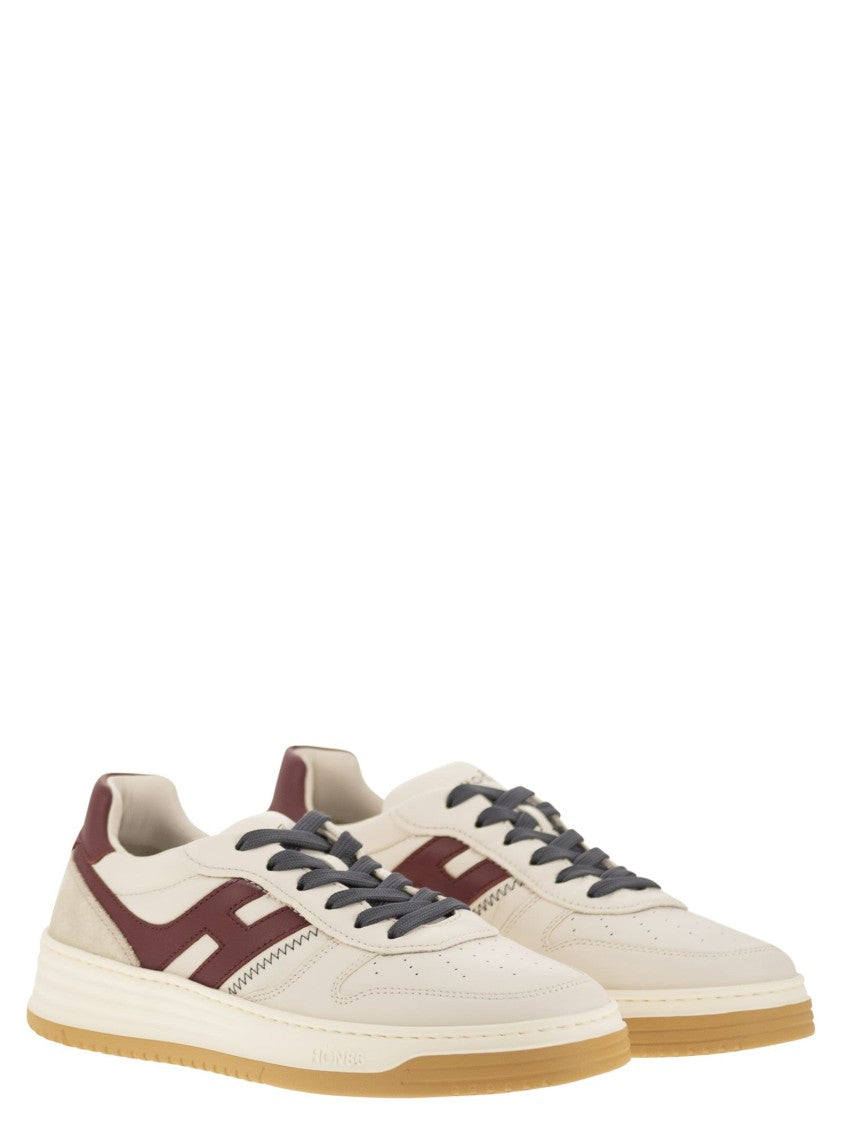 Hogan H630 - Leather Lace-Up Trainers