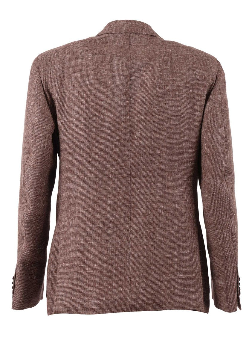 Luigi Bianchi Linen Virgin Wool Drop 7 Blazer