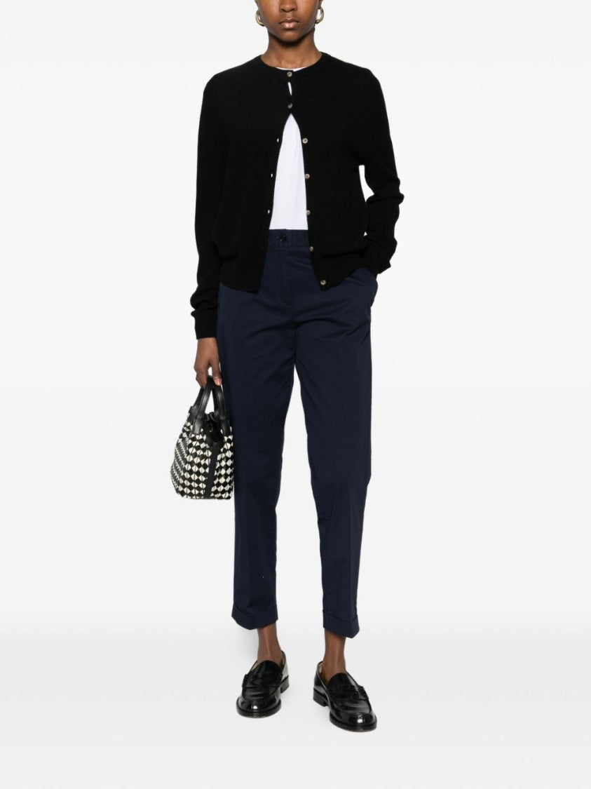 Aspesi Tailored Blue Trousers With Straight Leg And Comfortable Fit