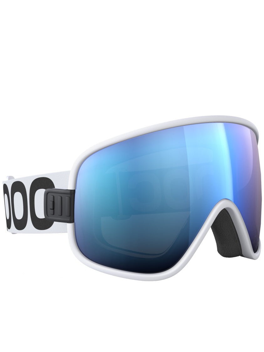 Poc White Vitrea Wide Blue Mirrored Goggle