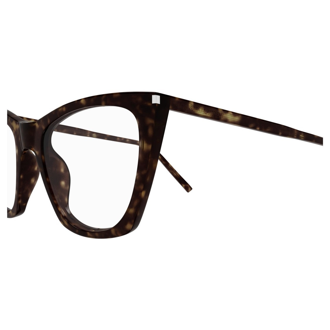 Saint Laurent Sl 214 Kate Thin Opt Cat-Eye Tortoiseshell Sunglasses