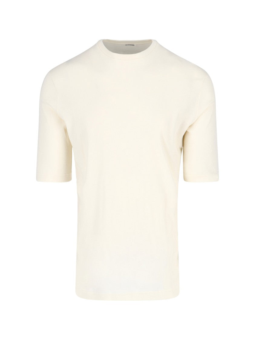 Jil Sander Set of Two Cotton T-shirts and White Tank Top