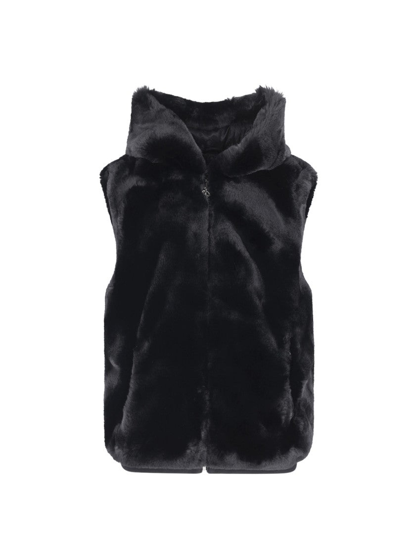 Moose Knuckles Sleeveless Faux Fur Jacket