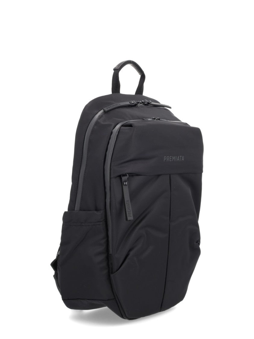 Premiata Structured Black Backpack