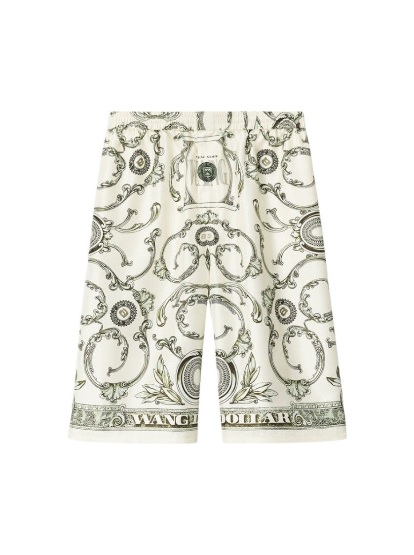 Alexander Wang Silk Money Print Boxer Shorts