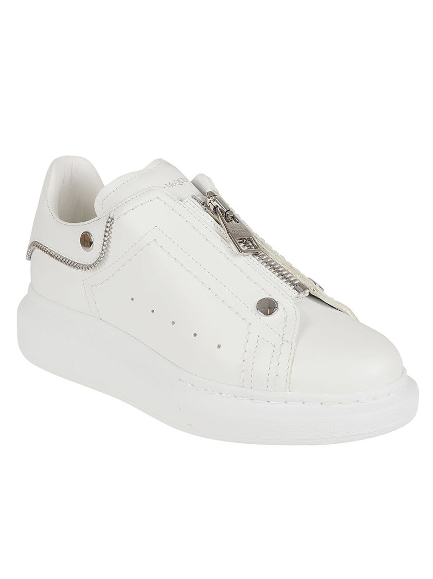 Alexander Mcqueen White Sneakers With Design