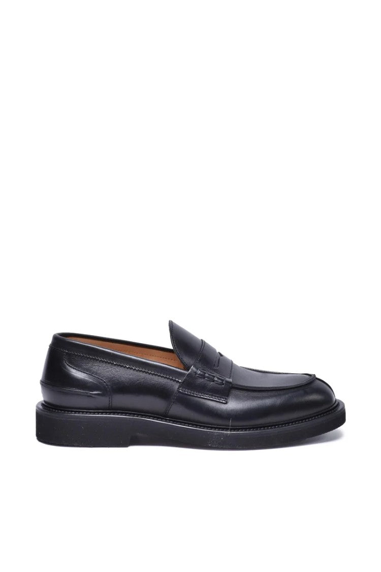 Baturo Loafers With Rubber Sole - Black