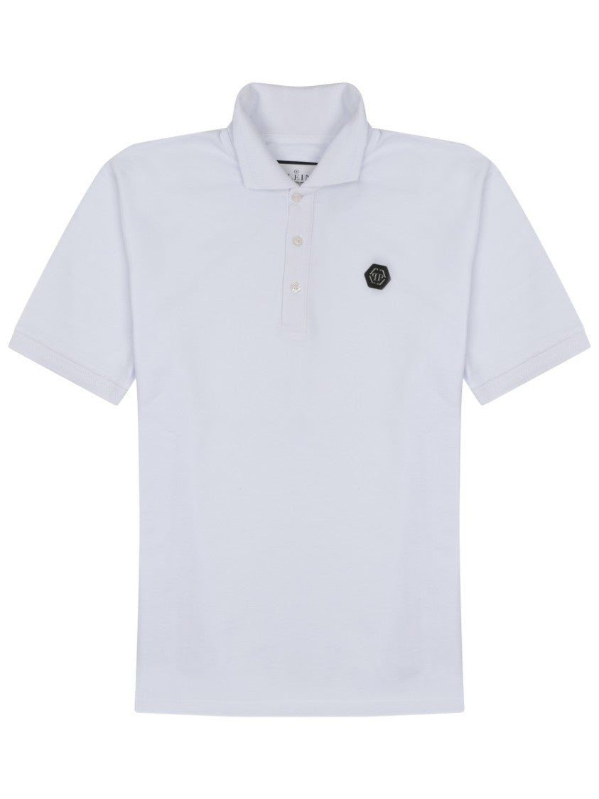 Philipp Plein Short-Sleeve Polo Shirt With Logo Patch