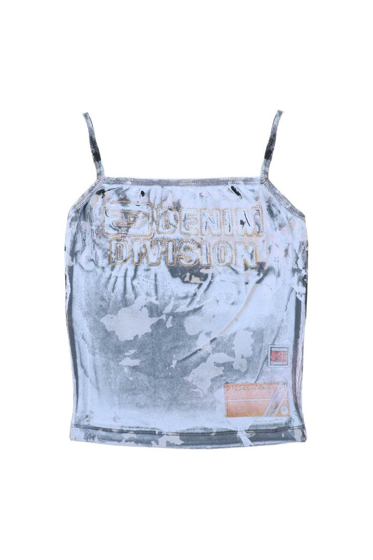 Diesel Denim Satin Tank Top