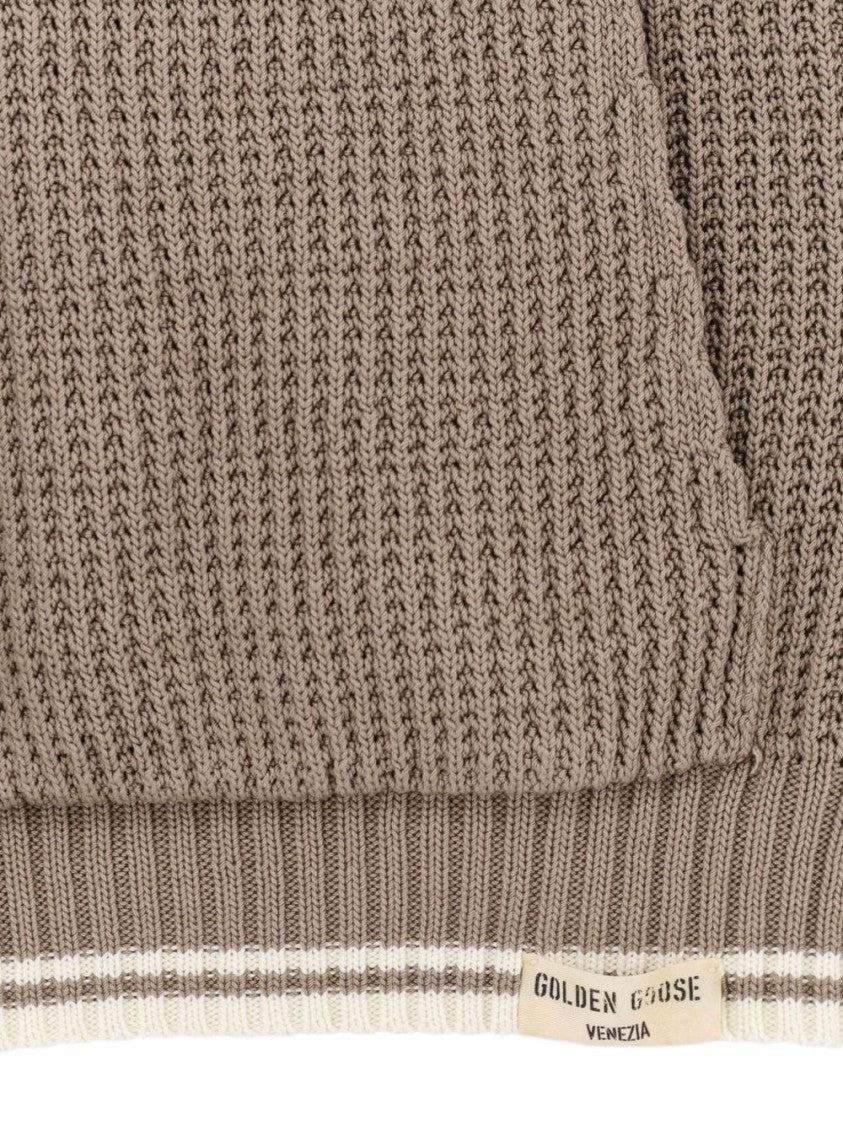 Golden Goose Silk And Nylon Knit Crew Neck Sweater