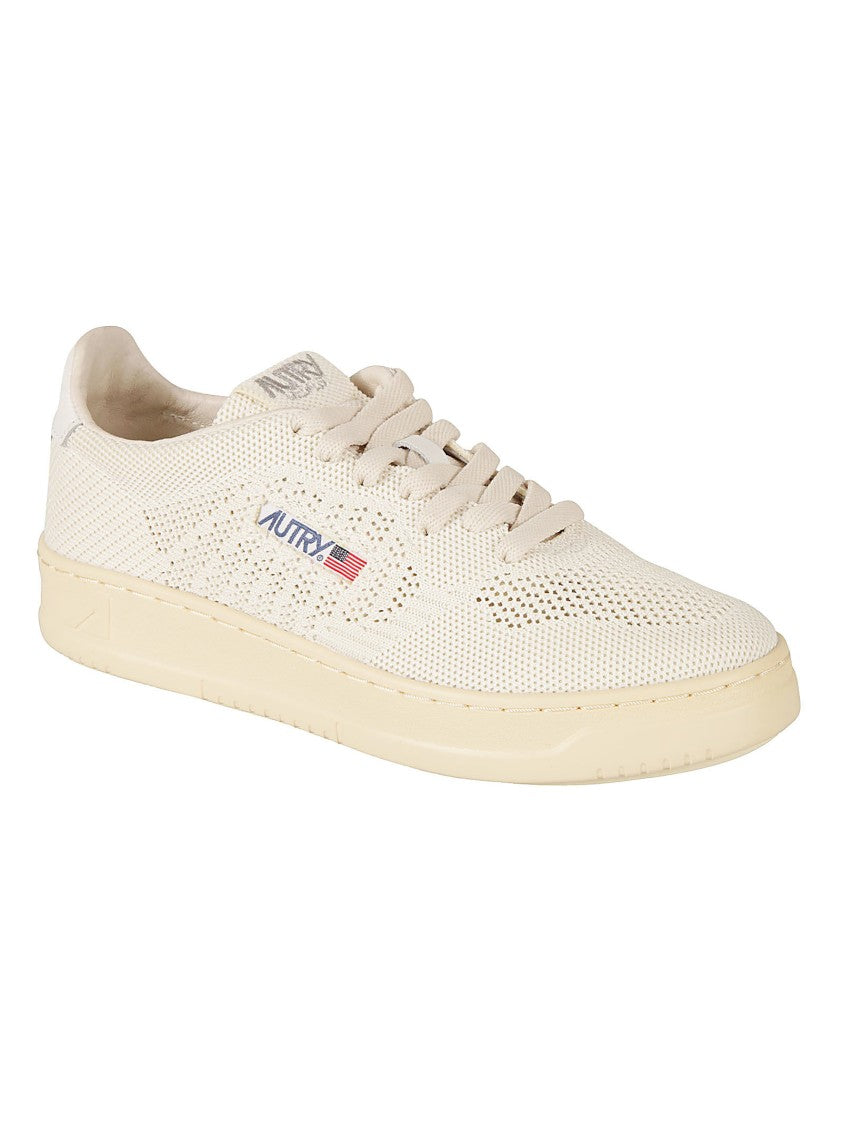 Autry White Cotton Sneakers