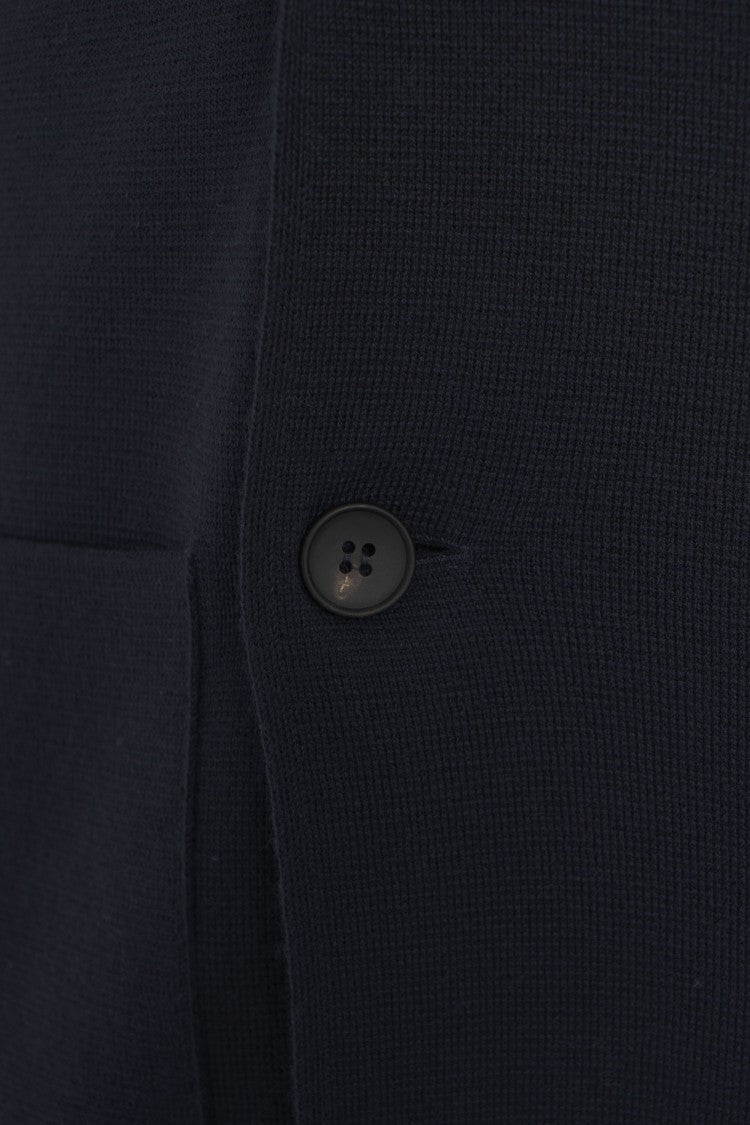 Gender Double-Breasted Blazer With Notch Lapel