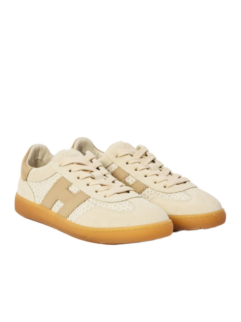 Hogan Contemporary Low-Profile Sneakers With Serrated Logo
