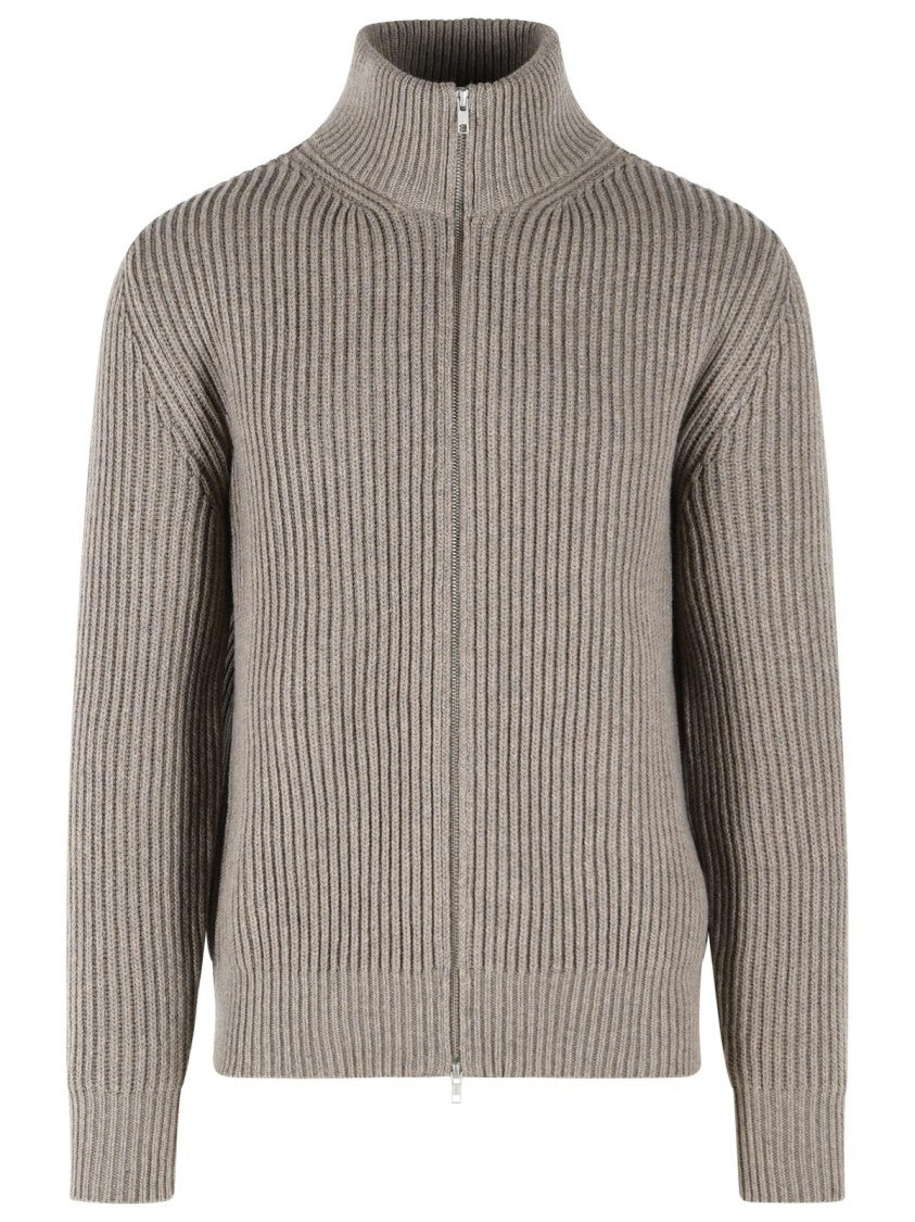 Mm6 By Maison Margiela Beige Wool Blend Cardigan