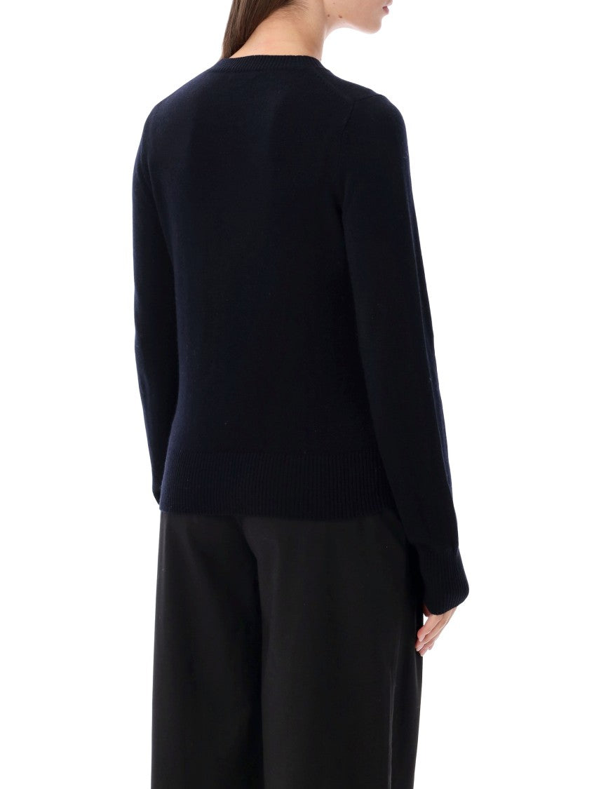 Rhea Minimalist Fitted Ribbed Crewneck Knit Sweater