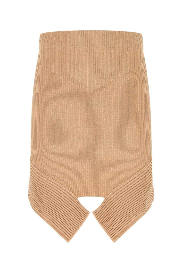 Andreâdamo Skin Pink Stretch Viscose Blend Skirt