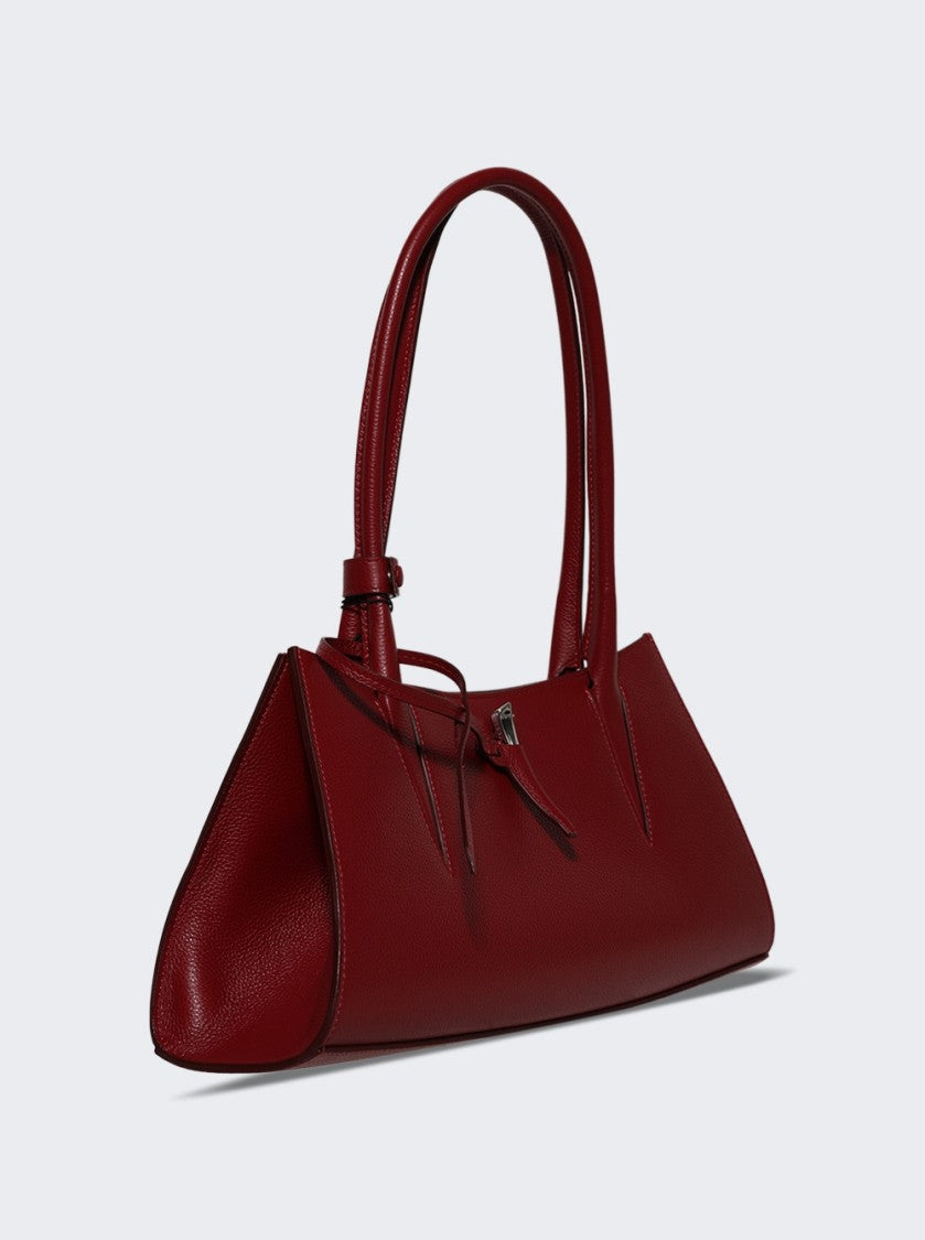 Mugler Grained Fang Bag Red