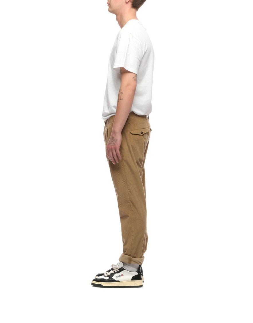 Nine In The Morning Straight-Leg Corduroy Trousers With Button Fastening