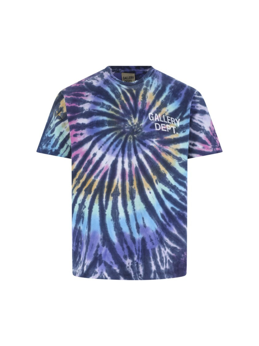 Gallery Dept. Multicolor Tie-Dye T-Shirt With Logo Prints