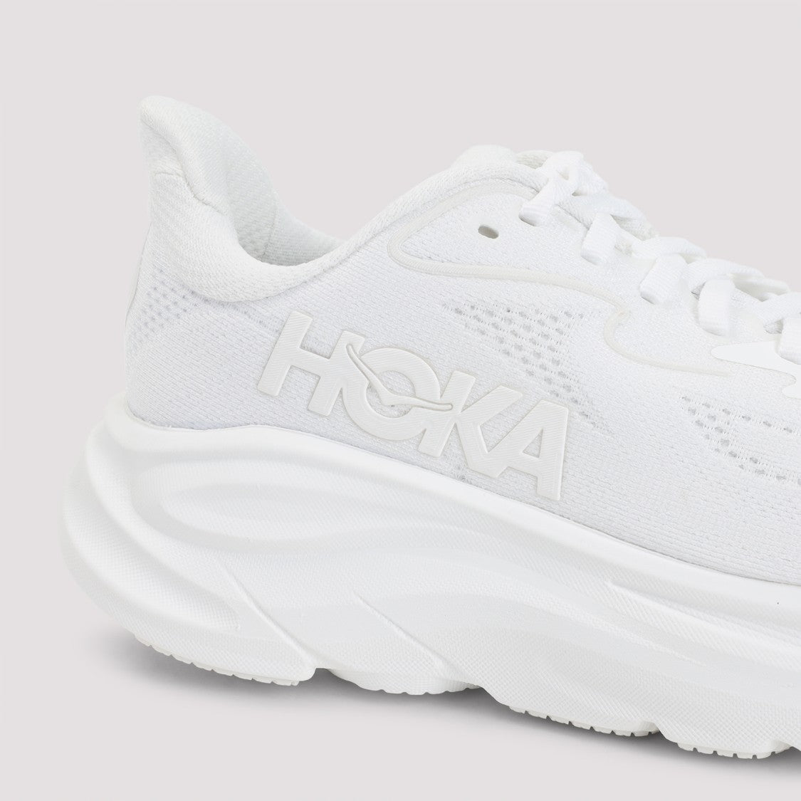 Hoka White Clifton 10 Sneakers